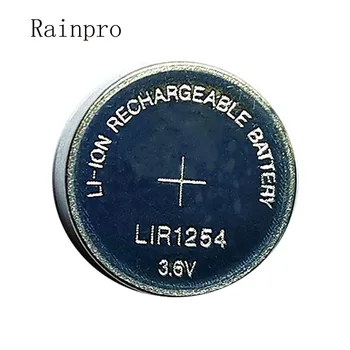 Rainpro 2PCS/MASSE LIR1254 1254 3,6 V genopladeligt knapbatteri i stedet for 3,7 V 40mAh Bluetooth-headset