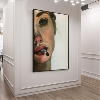 Figur Lærred maleri Den mest smukke pige i bukowski væg billeder til stuen plakater og prints Væg Kunst plakater