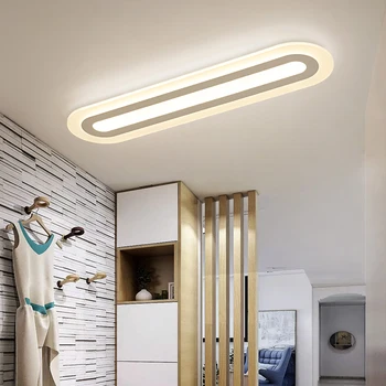 Overflade Monteret Moderne LED-loftsbelysning Acryic Deco-Loft Lampe Stue, Soveværelse Midtergangen Kontor glans plafonnier Inventar