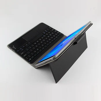 For Huawei MediaPad T3 10 AGS-L09/L03 9.6 tommer Tablet Magnetisk Aftagelig ABS Bluetooth-Tastatur Læder Cover +Gaver