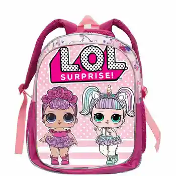 Hot LOL Overraskelse Dukker trykt skoletaske pige elementary school lille barn tegnefilm behagelig aflastning pink rygsæk