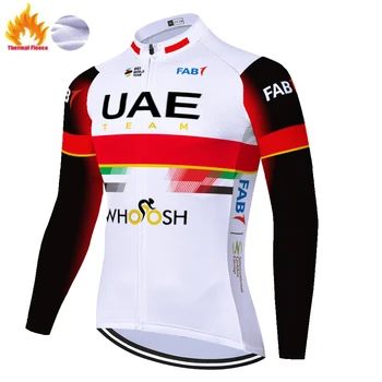 Cykle vinter bukser Spanien Pro Team UAE cykel bukser Termisk Fleece cykel-tøj-mænd cykling bukser spodnie rowerowe męskie