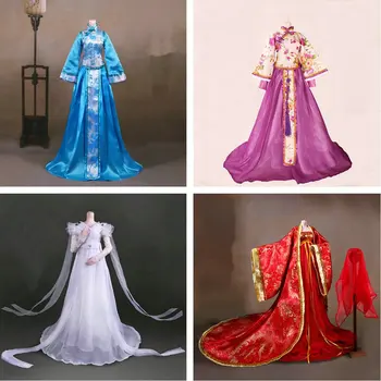 Håndlavet Gamle Pige Kostume Kjole Kinesisk Dukke Tøj til 1/3 Bjd Dukker Tilbehør til Dukke Legetøj Til Piger