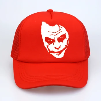 Salute og med Heath Ledger Mest klassiske Joker Baseball caps for mænd Sort Rød Casual Åndbar Mesh hat homme mørke Vold Æstetik cap