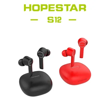 HOPESTAR S12 Opladning Max TWS Bluetooth-5.0 Øretelefoner Sport Earbuds Headset med Mic for smartphone Xiaomi Samsung, Huawei LG