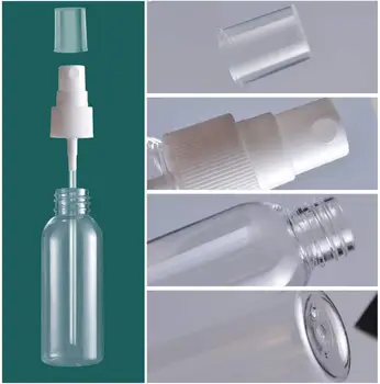 10stk 30 ML Spray Flasker Bærbare Klar Plast, Tætte Små Kosmetiske Genopfyldning Alkohol Tom Flydende Rejse Mini Container