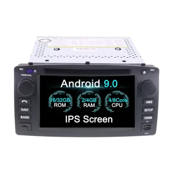 Nyeste Android 9.0 PX5 bil-gps for toyota corolla 2 Din Universal car radio med navigation, Bluetooth, Wifi bil stereo gps-afspiller