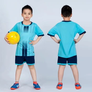 2019 Fodbold Uniformer Til Kid Drenge og Piger, Børn Brugerdefinerede Fodbold sæt Fodbold Tøj, Træningsdragt, kortærmet Jersey Shorts