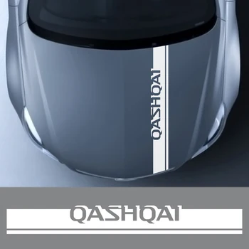 Auto Motorhjelm Dekoration Decals Til Nissan Qashqai J10 J11 Bil Hætte Dække Trim Striber Grafisk Vinyl Klistermærker Tilbehør