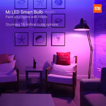 Xiaomi Globale Mi Smart LED-Pære 2-Pack Wifi APP stemmestyring 9W / 10W 800 Lumen 16 Millioner Farver, Lyset, Tempera