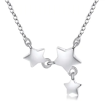 ANENJERY 925 Sterling Sølv med Lille Stjerne Kravebenet Kæde Halskæde Til Kvinder S-N217