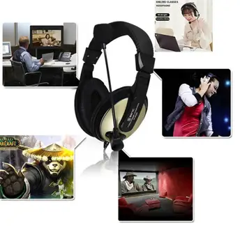 Nye Kabelforbundne Hovedtelefoner Headset Bas HiFi-Lyd, Musik, 3,5 mm Stereo Hovedtelefon Kabel Gaming Hovedtelefoner