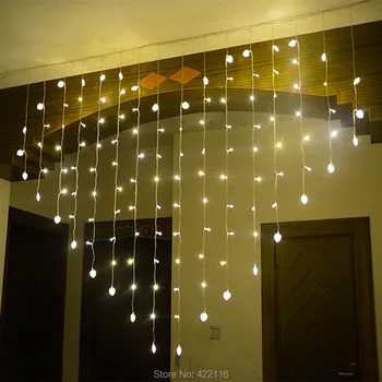 2x1.6m Hjertet Butterfly LED Curtain Icicle String kulørte Lamper Ferie, Jul, nytår Lys Udendørs Bryllup Lys EU/AU/UK