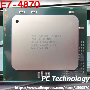 Original Intel Xeon-processor E7 4870 cpu 2.40 GHz 10-core til 6,4 GT/s 30MB 32nm 130W LGA1567 gratis fragt E7-4870