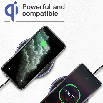 KUULAA 15W Qi Trådløse Oplader Til Xiaomi Mi 9 Pro Spejl Trådløs Opladning Pad Hurtig Oplader Til iPhone, 11 X XS Antal XR Plus 8