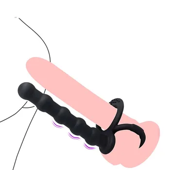 Nye silicone lås fine træk perler G-punkt baggård for mænd og kvinder med anal plug anal sex Forsinkelse, voksen sex legetøj til mænd