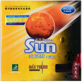 Oprindelige Galaxy yinhe solen bordtennis gummi 9031 max spændt bordtennisbat ketchersport
