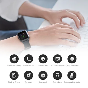 2020 Amazfit Bip S Lite Smartwatch Altid-På Displayet Meddelelse Sove Overvåge Smart Ur Til IOS og Andriod Telefon