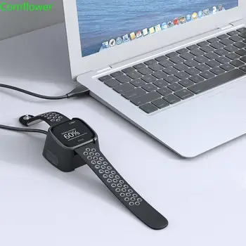 For Fitbit Versa Oplader,Hagibis Erstatning USB Opladning Kabel Dock til Nye Fitbit Versa Smartwatch (2-Pack)