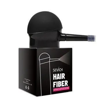Et sæt 3stk hårtab Produkt 2stk hårpleje Fiber + 1stk Hair Spray Pumpe Applikator Paryk Tykkere Hår Vækst Keratin Fiber
