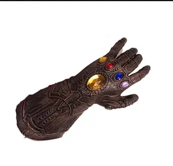 1 pc Thanos Infinity Gauntlet Cosplay Handsker Prop Halloween Hårdt Latex : Infinity Krig Maske