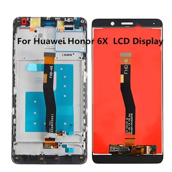 Gave+oprindelige LCD-Skærm Touch screen Digitizer Assembly Erstatning for Huawei Honor 6X （MIA-AL10）（MIA-AL30）（MIA-TL10）