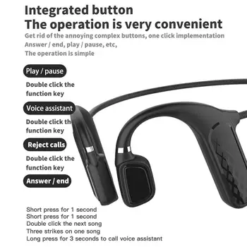 Nye Trådløse Headset Bluetooth 5.0 Bone Conduction Headset Kørsel Sports Headset, håndfrit til Alle Mobiltelefoner