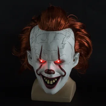 Stephen King ' s It-Maske Horror Klovn Pennywise Joker Skræmmende Masker, Halloween Fest Cosplay Kostume, Rekvisitter Voksen