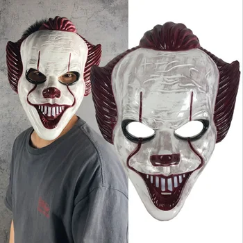 Stephen King ' s It-Maske Horror Klovn Pennywise Joker Skræmmende Masker, Halloween Fest Cosplay Kostume, Rekvisitter Voksen