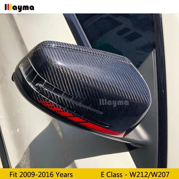 W212 For AMG røde linje stil Carbon Fiber erstatte Mirror cover For Benz E-klasse, E300 E400 2012 - 2016 W207 Coupe bakspejlet cap