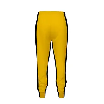 Bruce lee T-shirt bukser voksne gul wushu uniformer kung fu sæt wu shu kinesiske kostume tøj til mænd, kampsport sæt