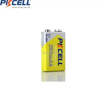 Elektronisk termometer 5Pcs PKCELL 9V nimh Genopladeligt Batteri 6LR61 6F22 006p v 250mah For Alarm Legetøj Walkman Fjernbetjening