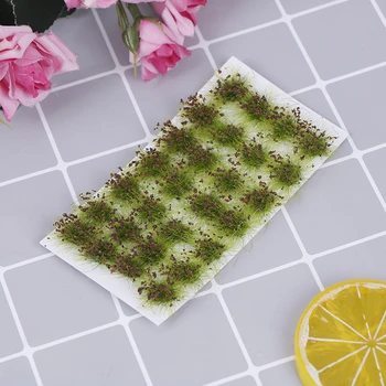 1 stk Model Scene Terræn Produktion Simulering Blomst Cluster Wild Rose Blomst DIY Miniature Landskab Materiale