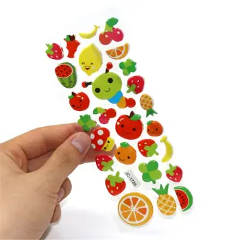 3D Stickers til Børn Småbørn 500 Puffy Klistermærker Række Pack Tegnefilm Mærkat
