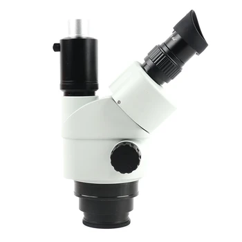 2020 7X-45X Simul-Focal Trinokulartubus Mikroskop Zoom Stereo-Mikroskop Hoved + 0.5 x 2,0 x Ekstra Linse
