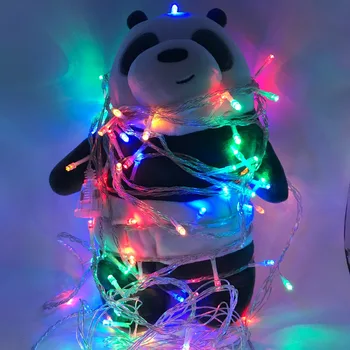 10M 20M 30M 50M belysning strenge Jul belysning Udendørs festlige lys RGB/varm hvid/hvid/blå/rød/grøn/lilla farve