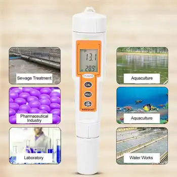 Digital PH-Meter Mini håndholdt Digital PH-Meter Vand Kvalitet Tester 0.0 -14.0 PH til Swimmingpool Akvarium PH Måling af Værktøj