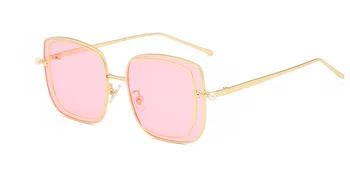 0436 Kvinders solen tr polariserede briller, nye, store ramme solbriller