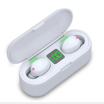 F9 Trådløse Hovedtelefoner til en Bluetooth-5.0 Øretelefon TWS HIFI Mini-I-øret-Sport, der Kører Headset Støtte iOS/Android-Telefoner HD-Opkald