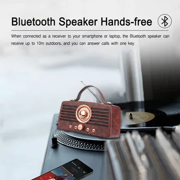 Retekess TR607 Klassisk Retro FM-Radio Modtager Bærbare Dekoration MP3 Radio stereo Bluetooth Højttaler AUX USB-Genopladelige