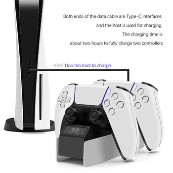 Wireless Gamepad opladningsholderen Controller Dual Charger Station Elektroniske Maskine, Tilbehør til Sony PS5