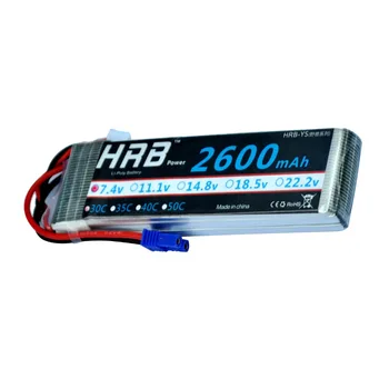 HRB RC Lipo Batteri 7.4 V 2600mah 30C Max 60 ° C For Hubsan H501S Wltoys V262 V333 RC Fly Quadcopter EC2 Drone