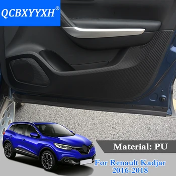 QCBXYYXH Car-Styling Protector Side Kant Beskyttelse Pad Beskyttet Anti-spark Døren Måtter Dækning For Renault Kadjar 2016-2018 PU