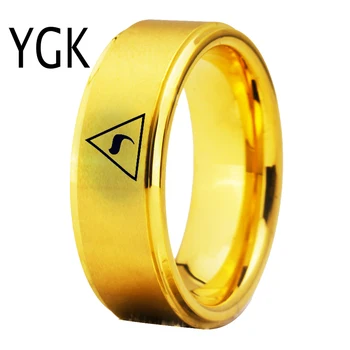 YGK Smykker Scotish 14 Grader FRIMURER Frimurer Mason Wolfram Ringe til Mænd, er Brudgom, Bryllup, Engagement, Jubilæum Ring