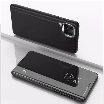 For Samsung A12 Tilfælde Luksus Fashion Læder Flip Cover Spejl Case Til Samsung Galaxy A12 2020 A42 5G Telefonen Tilfælde Fundas 12