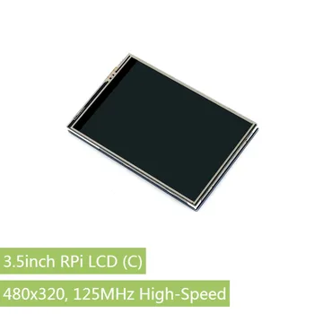 480x320, 3,5 tommer Touch-Screen Tablet TFT LCD-Designet til Raspberry Pi, 125MHz højhastigheds-SPI
