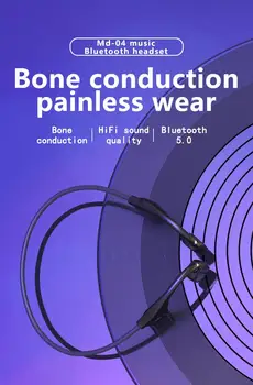 Bone Conduction Bluetooth-Hovedtelefoner 5.0 Trådløse Ikke In-Ear Headset Vandtæt Sport Hovedtelefoner Øre Krog Til Headset