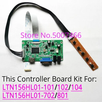 For LTN156HL01-101/102/104/702/801 EDP 30-pin 1920*1080 samsung notebook LCD-tv med VGA-skærm-controller driver yrelsen kit