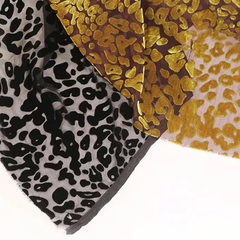 Kjole Stof Velvet Brænde Ud Leopard Strømmede DIY Bryllup Bløde Bryllup Kjole Skjorte Materiale, stof