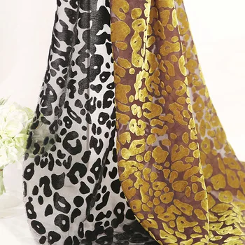 Kjole Stof Velvet Brænde Ud Leopard Strømmede DIY Bryllup Bløde Bryllup Kjole Skjorte Materiale, stof